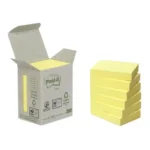 Notes Post-It 100% Recycl Gul 6/FP