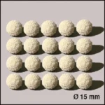 Modell Trädkrona 15MM Vit